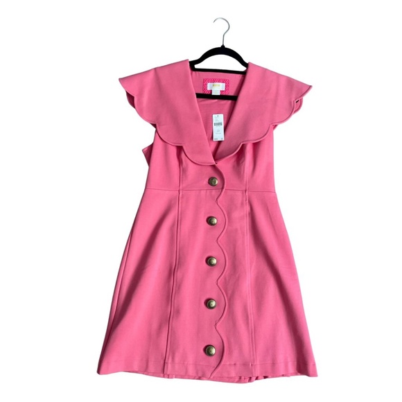 Anthropologie Maeve Scalloped Buttondown Dress - Picture 5 of 9